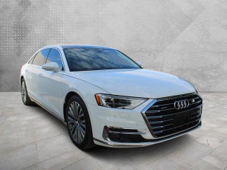 2021 Audi A8 L with Glacier White Exterior