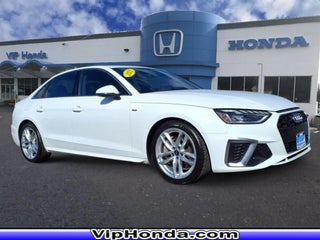 2023 Audi A4 with Glacier White Metallic Exterior