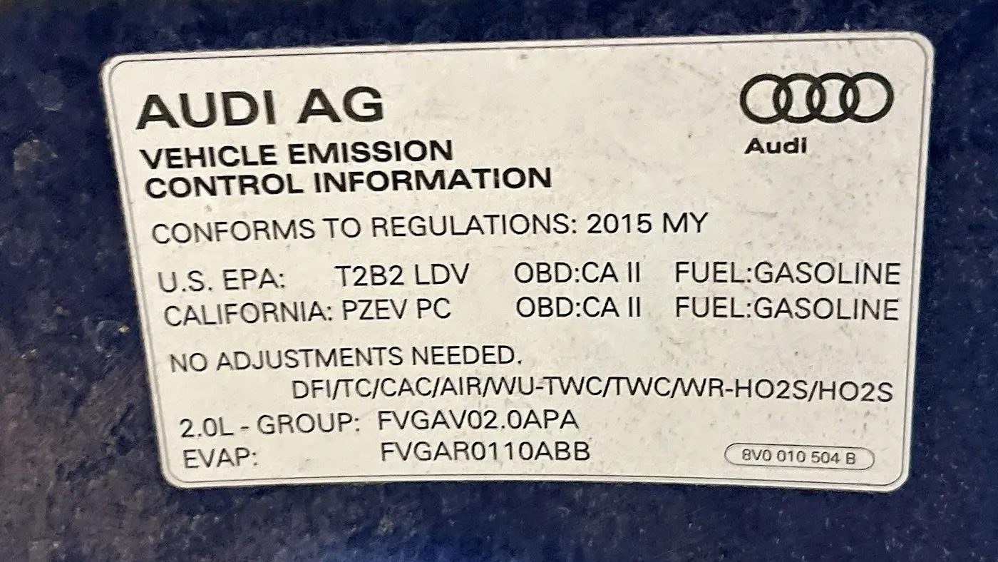 2015 Audi A3 2.0T quattro Premium Plus