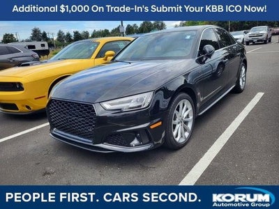 2019 Audi A4 AWD Quattro Premium Plus 45 Tfsi 4DR Sedan