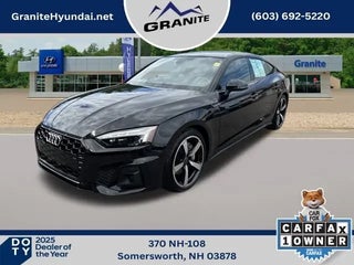 2025 Audi A5 Sportback with Mythos Black Metallic Exterior