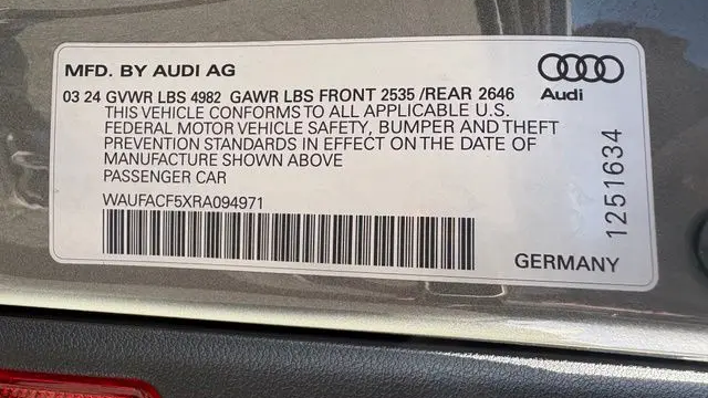 2024 Audi A5 Sportback quattro S line Prem Plus 45 TFSI