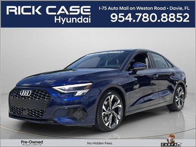 2023 Audi A3 AWD Quattro Premium 40 Tfsi 4DR Sedan