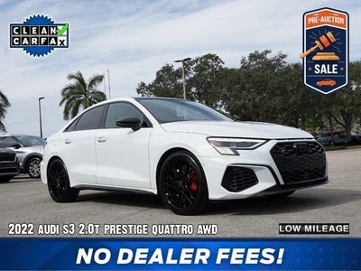 2022 Audi S3 AWD 2.0T Quattro Prestige 4DR Sedan