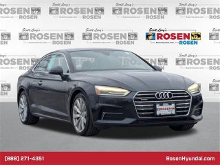2018 Audi A5 with Moonlight Blue Metallic Exterior