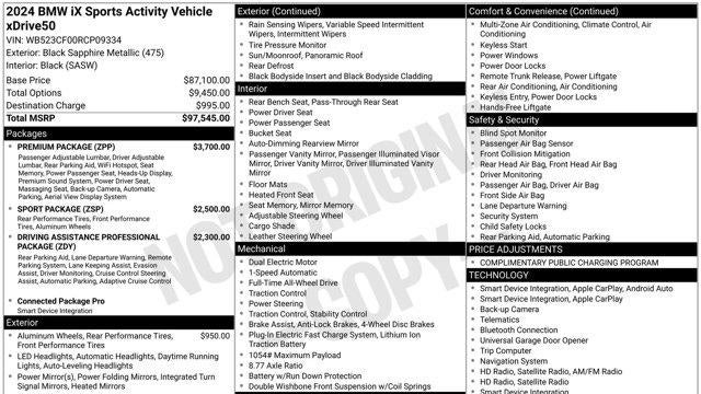 2024 BMW iX xDrive50