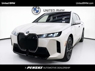 2026 BMW iX with Mineral White Metallic Exterior