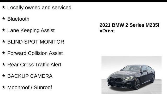 2021 BMW 2 Series M235i xDrive Gran Coupe