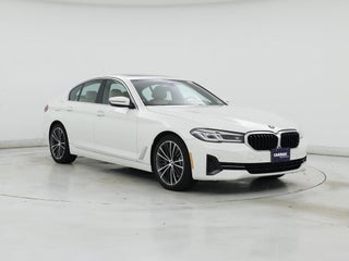 2021 BMW 5 Series with Alpine White Exterior