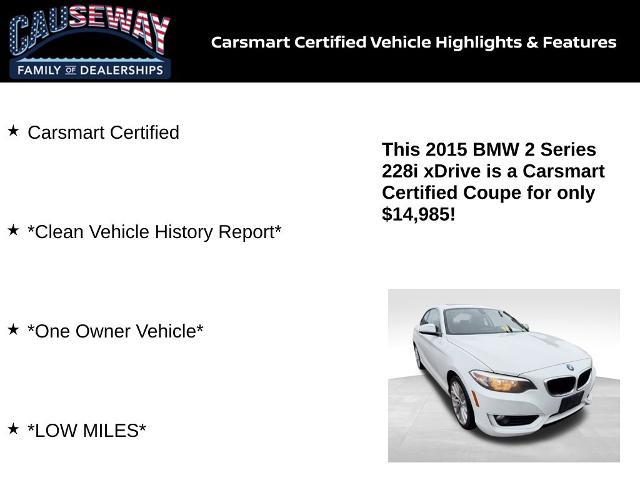 2015 BMW 228i - $14,985