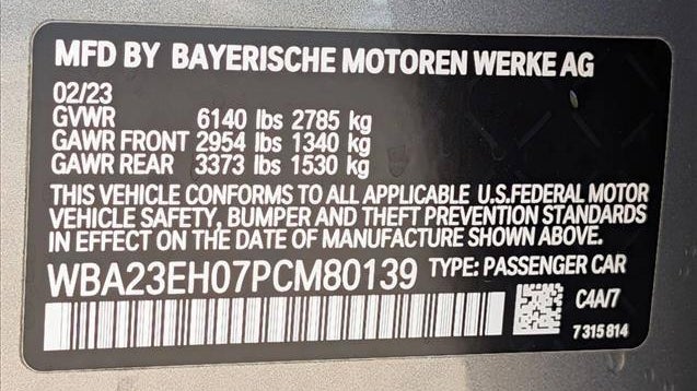 2023 BMW 7 Series 740i