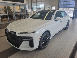 2026 BMW 7 Series with Mineral White Metallic Exterior