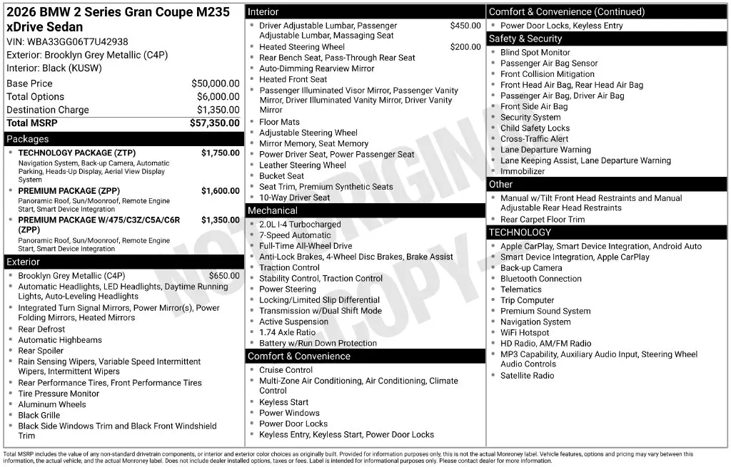2026 BMW M - $39,013