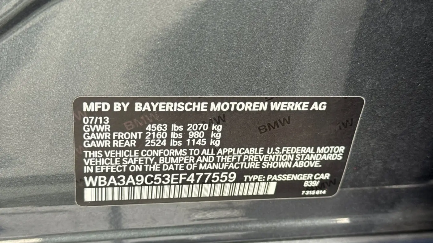 2014 BMW 3 Series 335i
