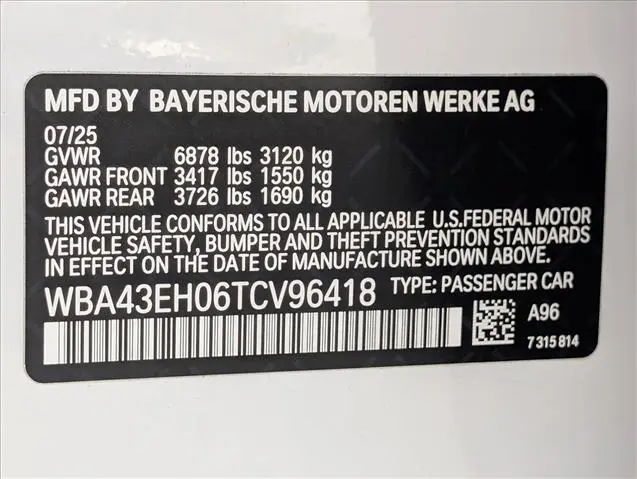 2026 BMW 750e - $96,777