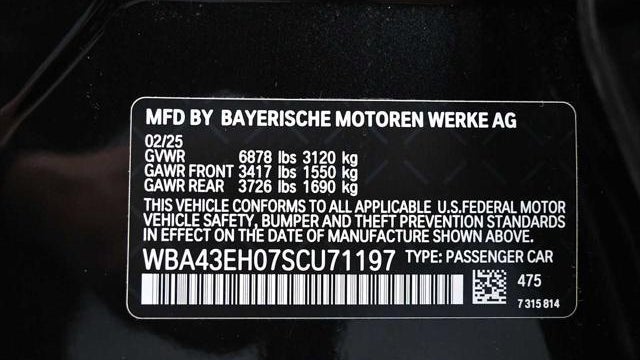 2025 BMW 7 Series 750e xDrive