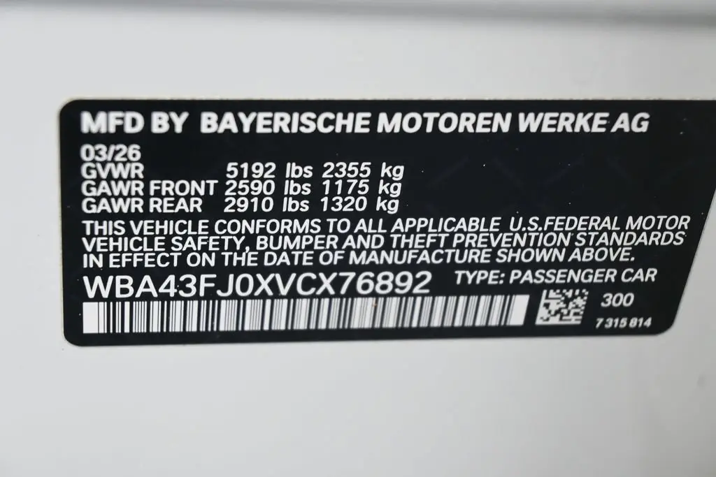 2027 BMW 530i - $57,991