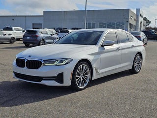 2021 BMW 5 Series with Alpine White Exterior