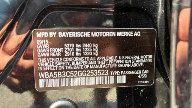 2016 BMW 5 Series 535i xDrive