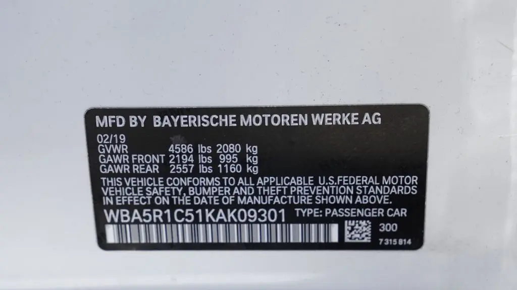 2019 BMW 3 Series 330i