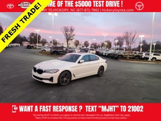 2023 BMW 5 Series with White Metallic Exterior