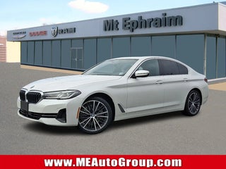 2023 BMW 5 Series with Mineral White Metallic Exterior