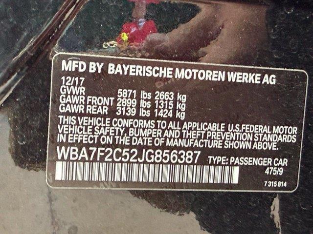 2018 BMW 750i, B7 - $38,547