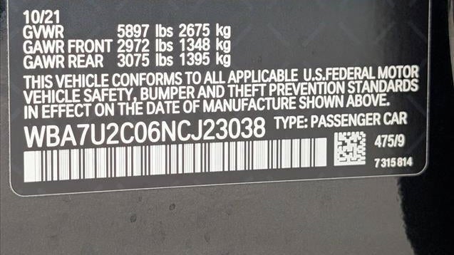 2022 BMW 7 Series 750i xDrive