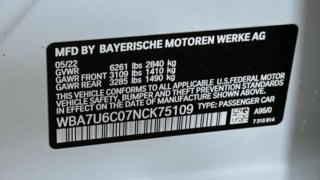 2022 BMW 7 Series M760i xDrive