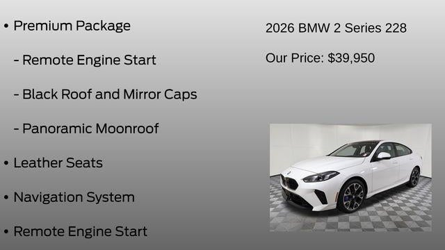 2026 BMW 2 Series 228 Gran Coupe