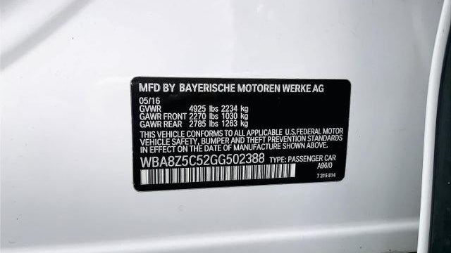 2016 BMW 3 Series 328i xDrive Gran Turismo