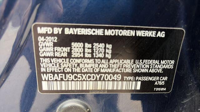 2012 BMW 5 Series 550i xDrive