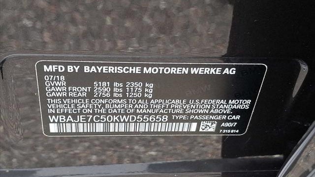 2019 BMW 5 Series 540i xDrive