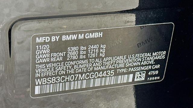 2021 BMW M5 Base