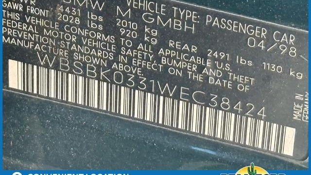 1998 BMW M3 Base