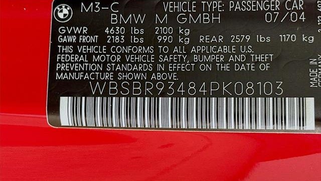 2004 BMW M3 Base