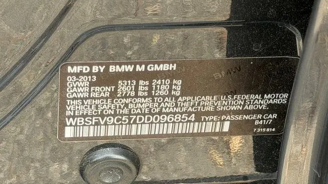 2013 BMW M5 Base