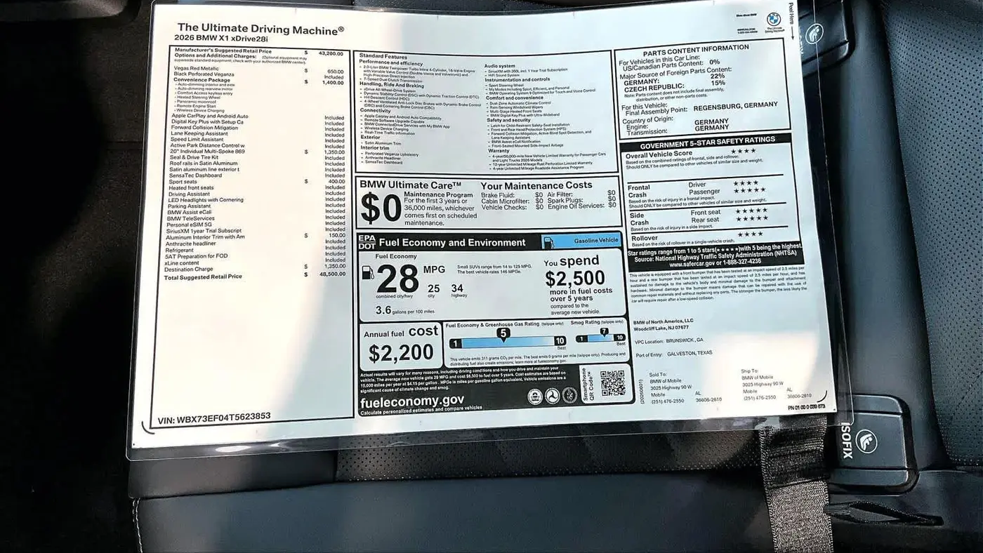 2026 BMW X1 xDrive28i