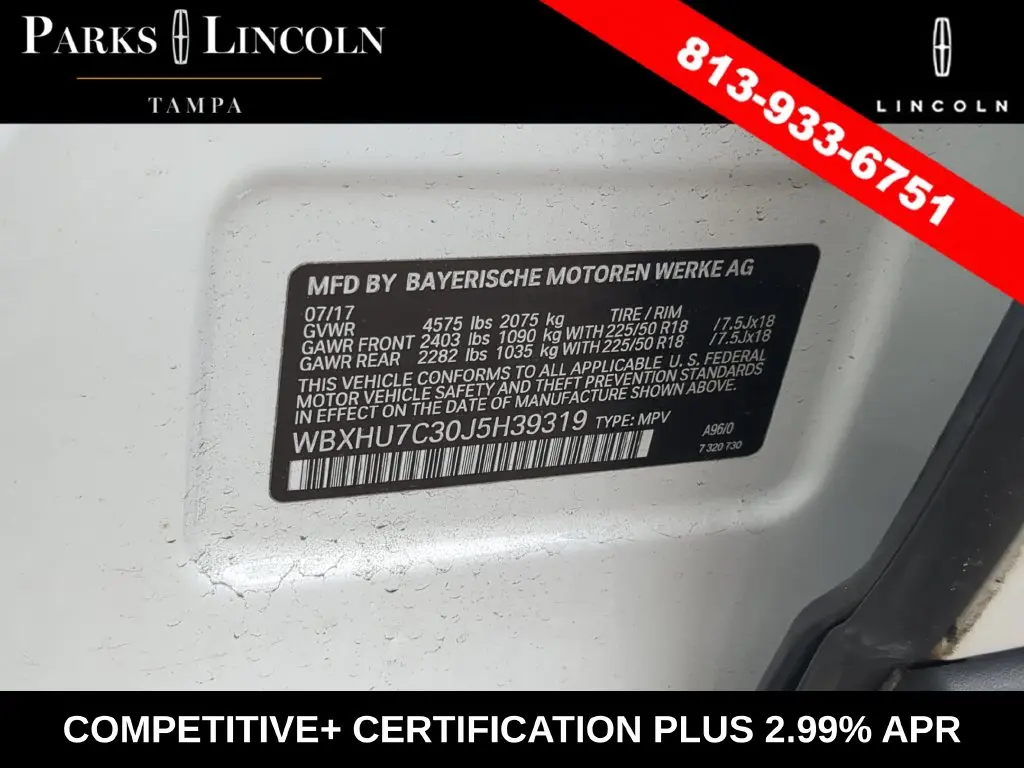 2018 BMW X1 - $15,000