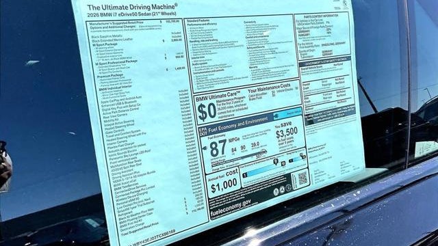 2026 BMW i7 eDrive50