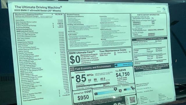 2025 BMW i7 eDrive50