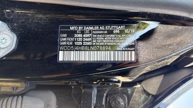 2020 Mercedes-Benz CLA CLA 250 4MATIC