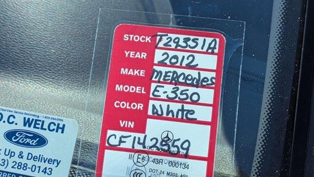 2012 Mercedes-Benz E-Class E 350