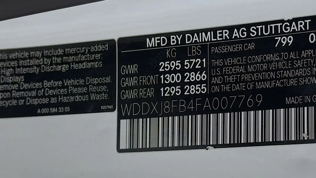 2015 Mercedes-Benz S-Class S 550 4MATIC