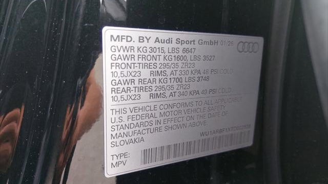 2026 Audi RS Q8 performance 4.0T quattro