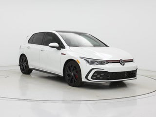 2023 Volkswagen Golf GTI with Opal White Pearl Exterior