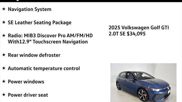 2025 Volkswagen Golf GTI SE