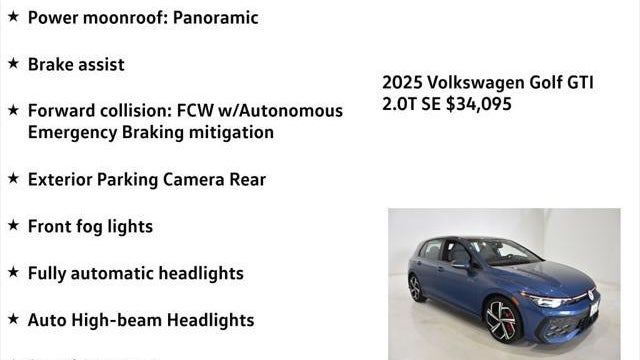 2025 Volkswagen Golf GTI SE