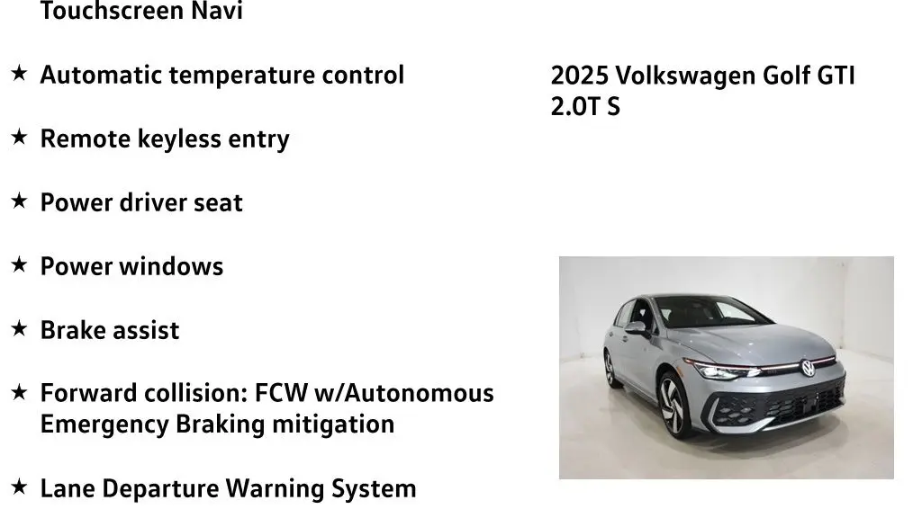 2025 Volkswagen Golf GTI S