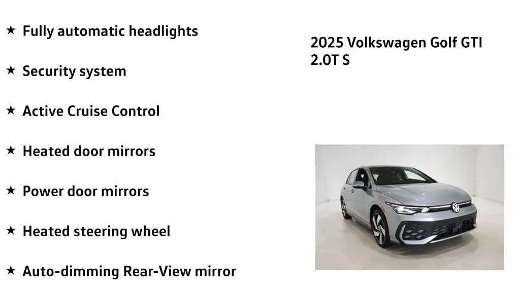 2025 Volkswagen Golf GTI S